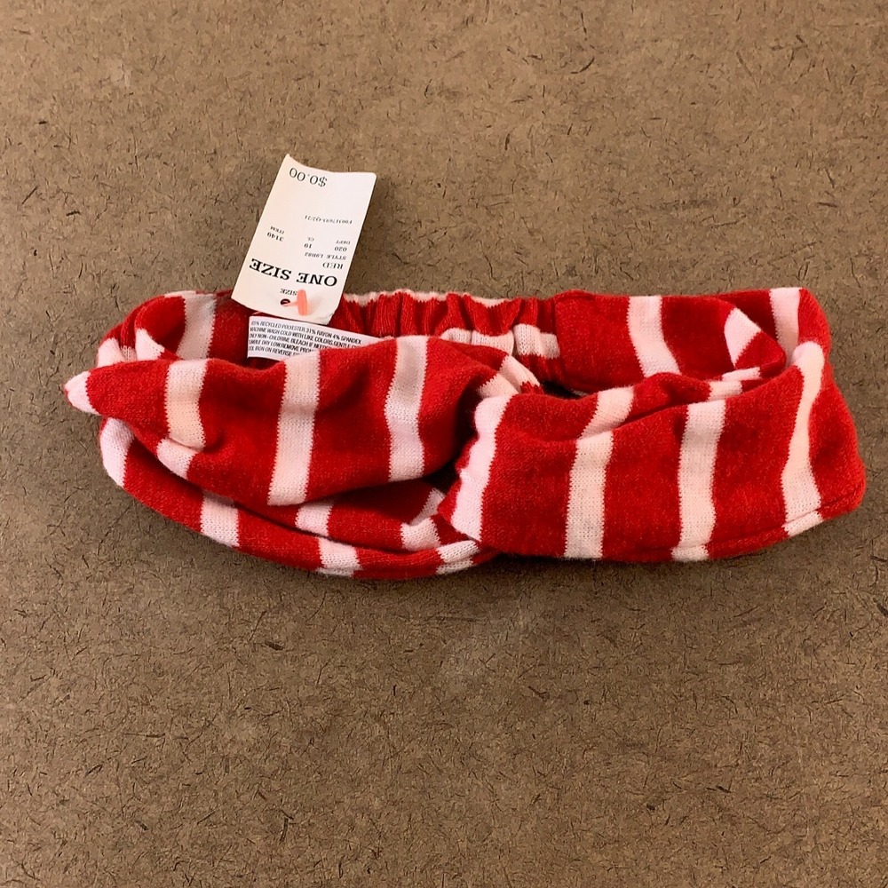 Colsie Women's Size Small Red Striped 3 Piece Pajama Set & Headband NWT *Flaw - Picture 2 of 12